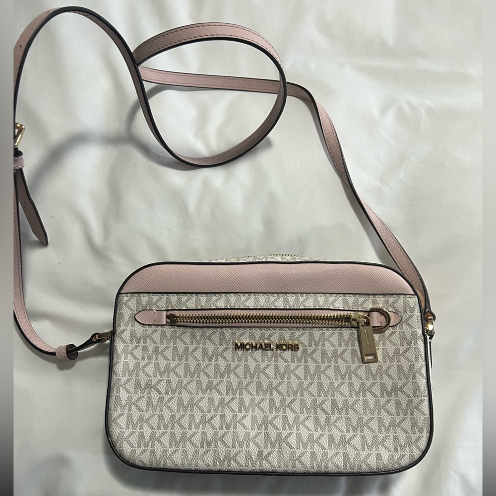 Michael Kors Beige / Pink with Quilted Interior